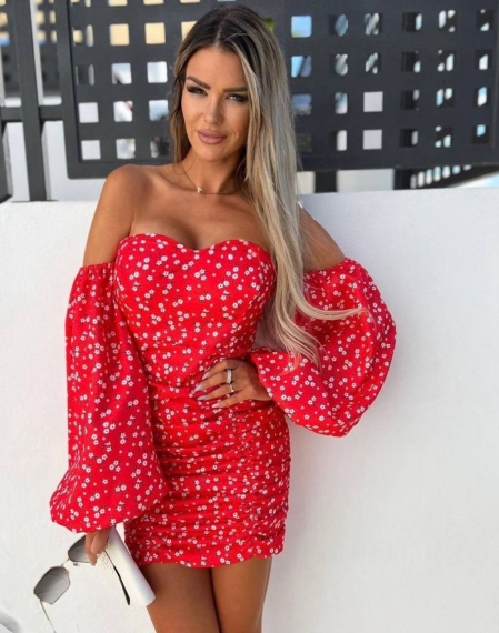 Rochie de dama cu maneci voluminoase 13985