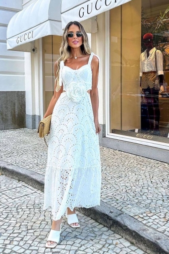 Rochie de dama cu dantela de bumbac 2406