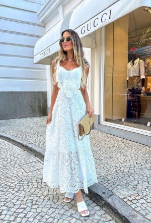 Rochie de dama cu dantela de bumbac 2406