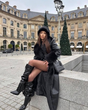 rochie de dama cu dantela si brosa 2585