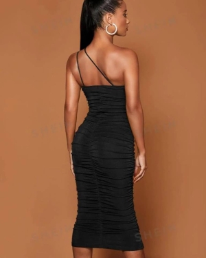 Rochie lunga de dama cu fanta 241360 violet