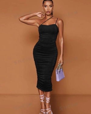 Rochie lunga de dama cu fanta 241360 violet