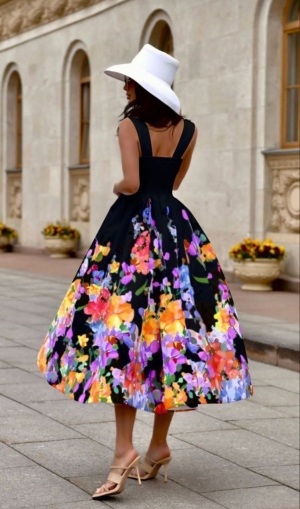 rochie de dama cu fanta 2396
