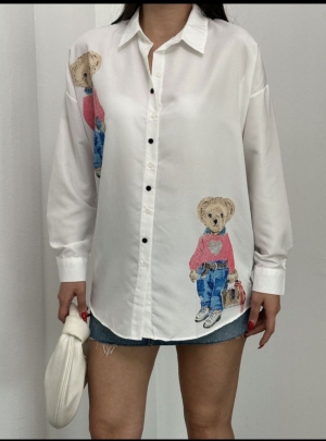 set pantaloni scurti dama cu in camasa 2510 negru