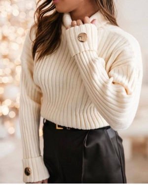 Pulover Accent de damă FR2806 negru