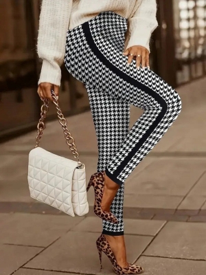 дамски  панталон висока талия  J76197