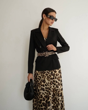 set pantaloni scurti dama cu in camasa 2510 negru