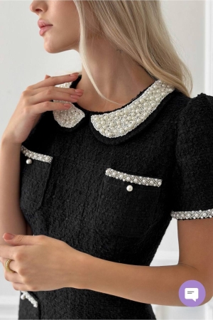 set pantaloni scurti dama cu in camasa 2510 negru