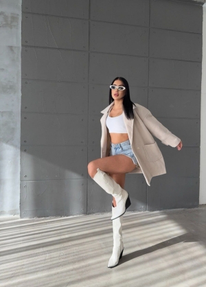 set pantaloni scurti dama cu in camasa 2510 negru