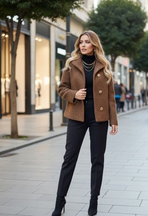 set pantaloni scurti dama cu in camasa 2510 negru