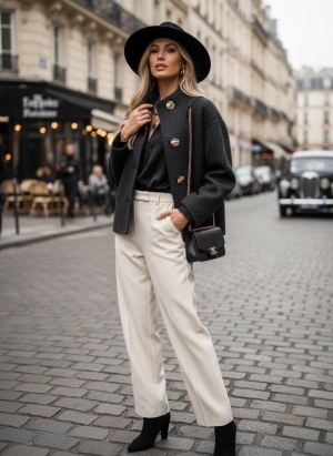 set pantaloni scurti dama cu in camasa 2510 negru