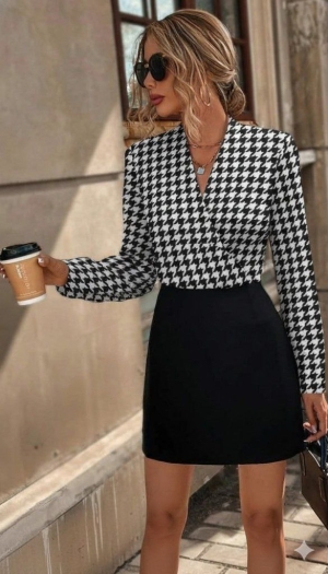 дамска рокля два цвята  J71357