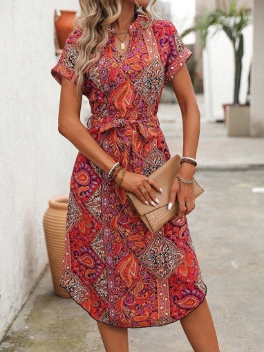 дамска рокля  щампа J55195