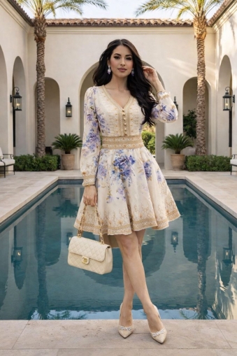 rochie de dama cu fanta 2396