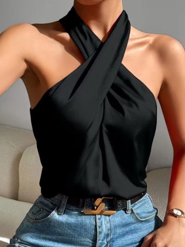 set pantaloni scurti dama cu in camasa 2510 negru