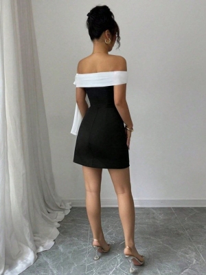 set pantaloni scurti dama cu in camasa 2510 negru