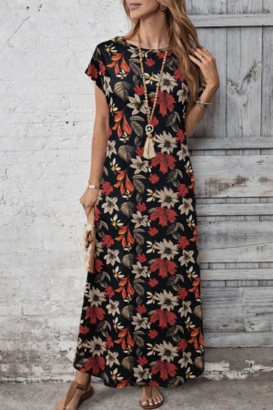 дамска рокля с   флорален принт   J62112 