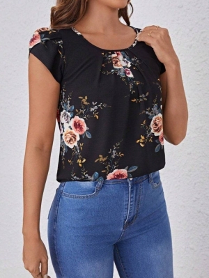 set pantaloni scurti dama cu in camasa 2510 negru