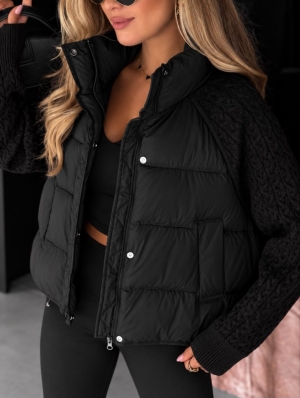 set pantaloni scurti dama cu in camasa 2510 negru